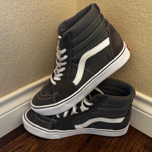 Men's Vans - Sk8-Hi Shoes - Size 10 Grey/White. Great Condition
